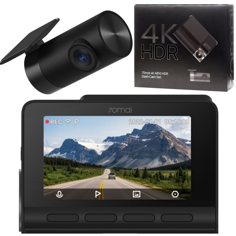 Відеореєстратор 70mai HDR Dash Cam Set 4K A810-2 ― ForActive