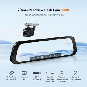 Відеореєстратор-дзеркало 70mai Rearview Dash Cam S500