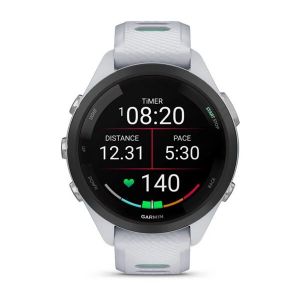 Garmin Forerunner 265S з чорним безелем, білим корпусом та силіконовим ремінцем білий/Neo Tropic