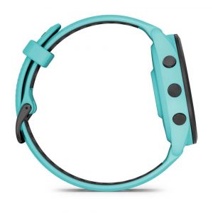 Garmin Forerunner 265 з чорним безелем, корпусом кольору аква та силіконовим ремінцем аква/чорний