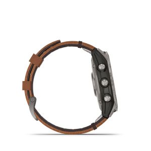 Garmin fenix 7 Pro – Sapphire Solar Edition титановий з каштановим шкіряним ремінцем