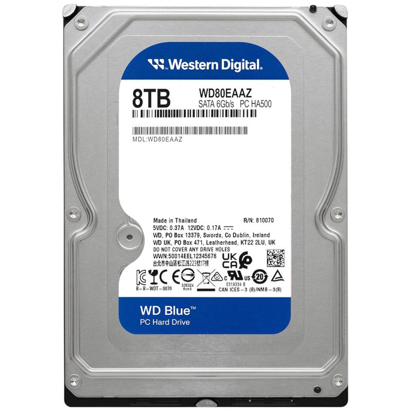 Жорсткий диск WD Blue 8 TB WD80EAAZ ― ForActive