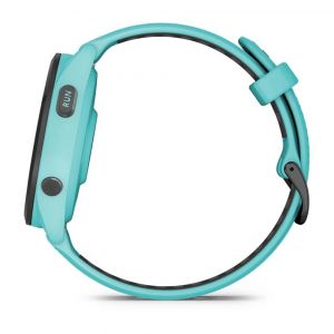 Garmin Forerunner 265 з чорним безелем, корпусом кольору аква та силіконовим ремінцем аква/чорний