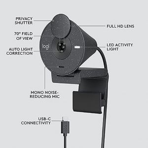 Веб-камера Logitech Brio 300 FHD Graphite