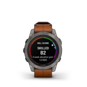 Garmin fenix 7 Pro – Sapphire Solar Edition титановий з каштановим шкіряним ремінцем