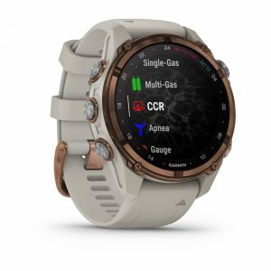 Garmin Descen Mk3i  43 мм бронзовий PVD титановий з силіконовим ремінцем кольору французький сірий