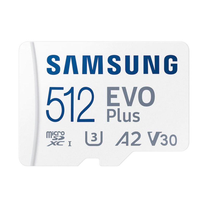 Карта пам'яті Samsung 512 GB microSDXC UHS-I U3 V30 A2 EVO Plus + SD Adapter ― ForActive