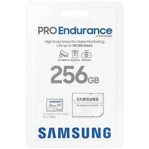 Карта пам'яті Samsung 256 GB microSDXC Class 10 UHS-I U3 V30 Pro Endurance + SD adapter