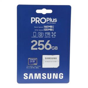 Карта пам'яті Samsung 256 GB microSDXC UHS-I U3 V30 A2 PRO Plus