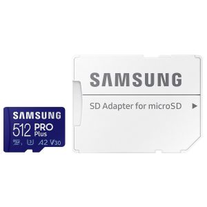 Карта пам'яті Samsung 512 GB microSDXC UHS-I U3 V30 A2 PRO Plus 2023