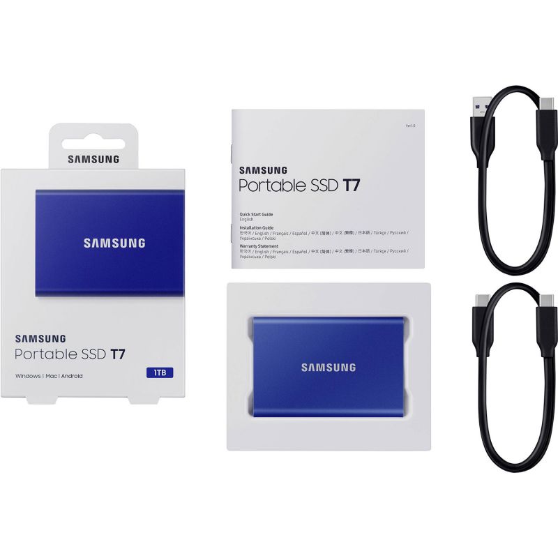 SSD накопичувач Samsung T7 1 TB Indigo Blue ― ForActive