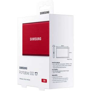 SSD накопичувач Samsung T7 1 TB Red