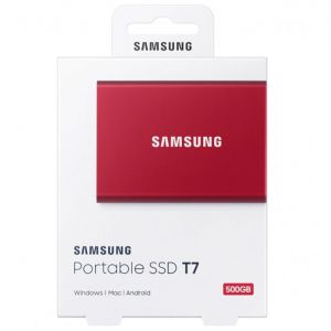 SSD накопичувач Samsung T7 500 GB Red