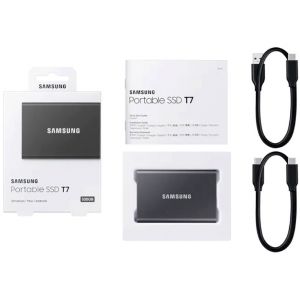 SSD накопичувач Samsung T7 500 GB Titan Gray