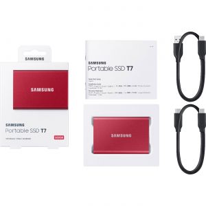 SSD накопичувач Samsung T7 500 GB Red