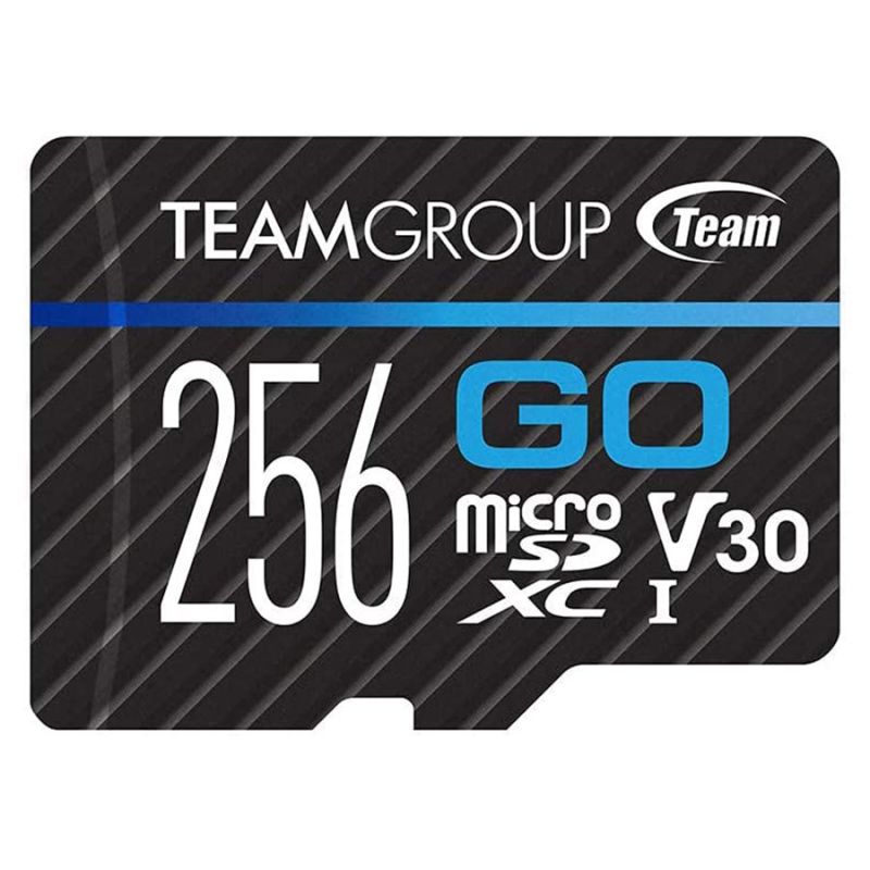 Карта пам'яті TEAMGROUP GO Card 256 GB microSDXC UHS-I U3 V30 + SD Adapter ― ForActive
