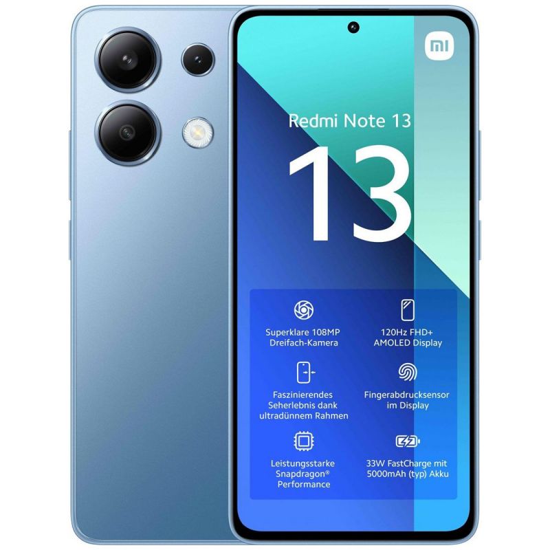 Смартфон Xiaomi Redmi Note 13 4G 6/128GB Ice Blue ― ForActive